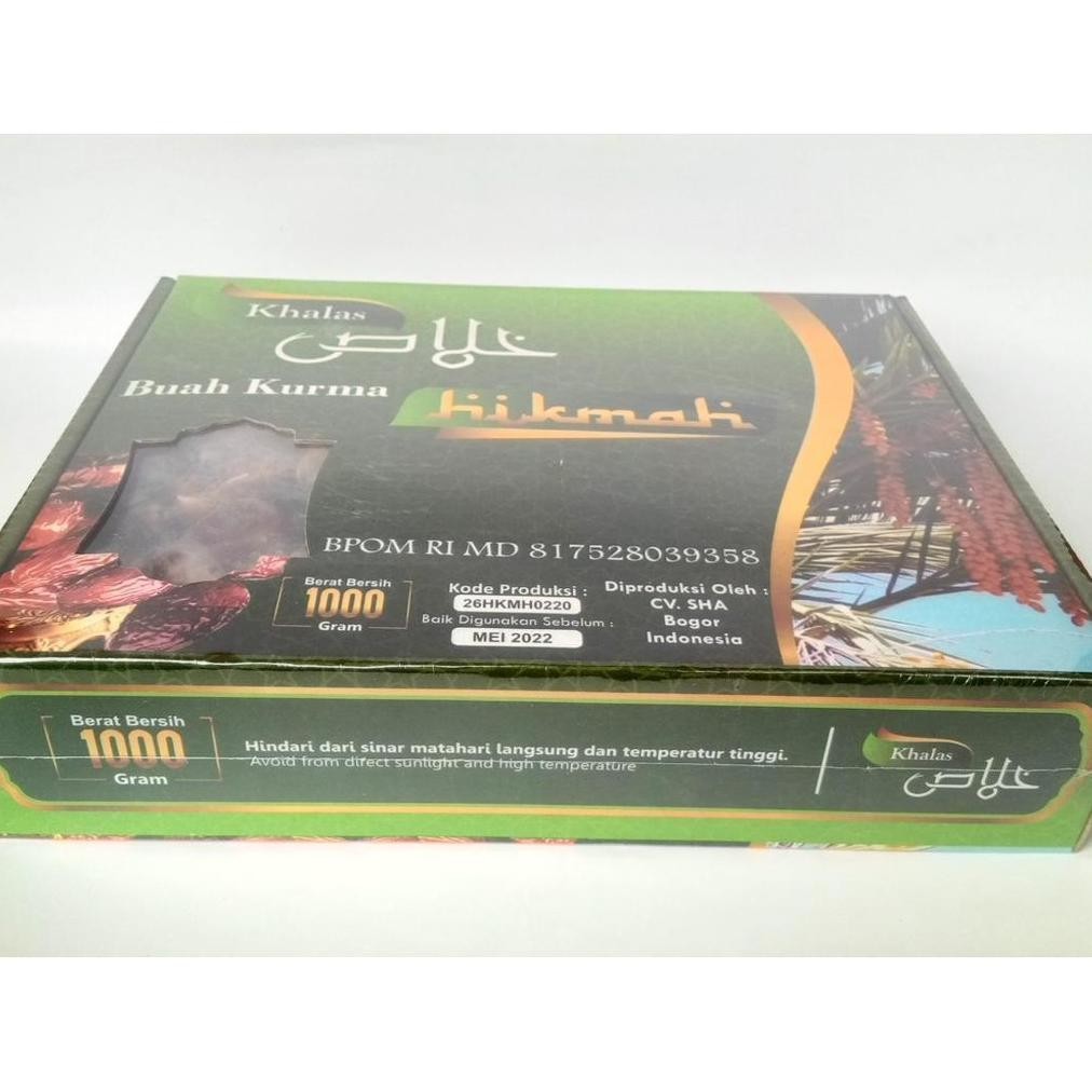 

POJ Kurma Khalas HIKMAH - Buah Kurma Hikmah Khalas 1 Kg - Premium Emirate TERLARIS