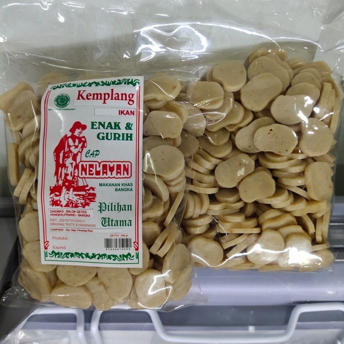 KERUPUK MENTAH IKAN BANGKA KEMPLANG MENTAH IKAN BANGKA CAP NELAYAN