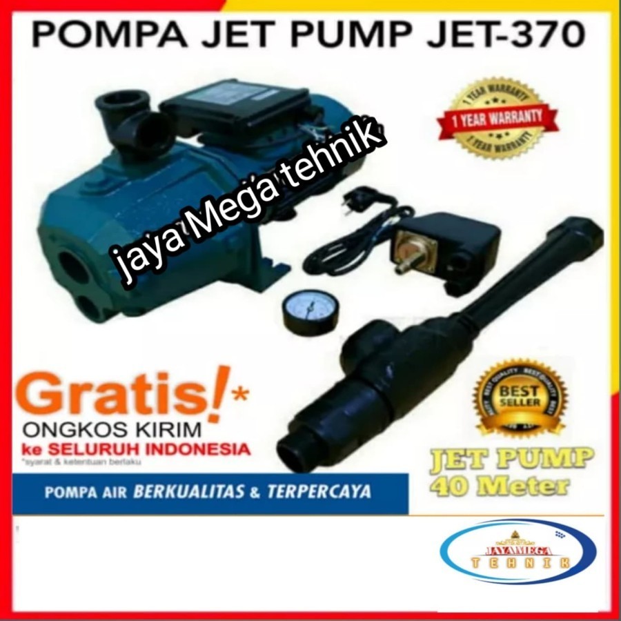 Mesin Pompa Air Jet Pump Auto 40M Pompa Jet Pump 370 Tanpa Tabung