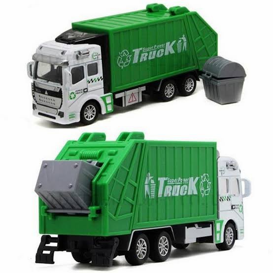 miniatur truck sampah garbage truk