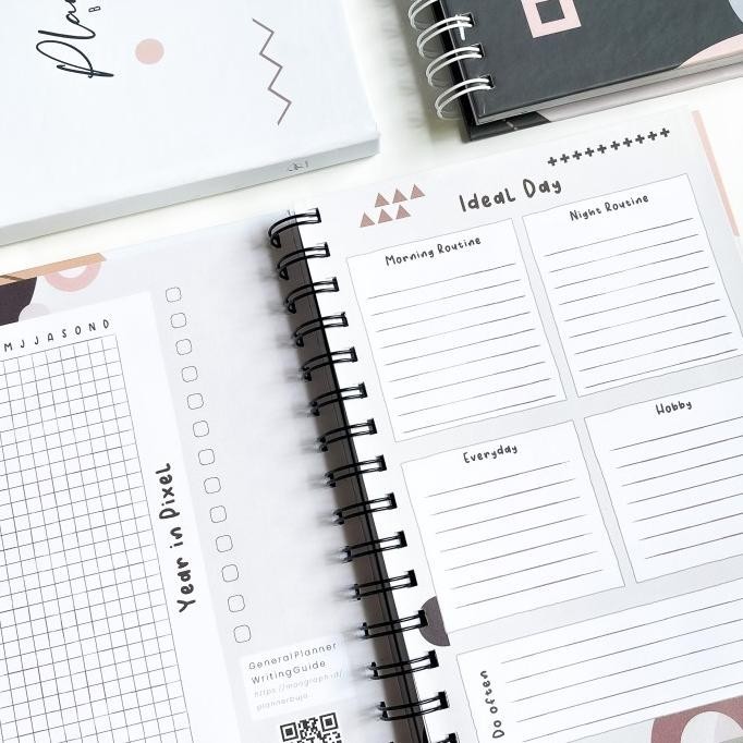 

NEW PROMO CUSTOM COVER PLANNER BOOK 2024 2025 / PLANNER UNDATE / WEEKLY PLANNER PACKING BAGUS