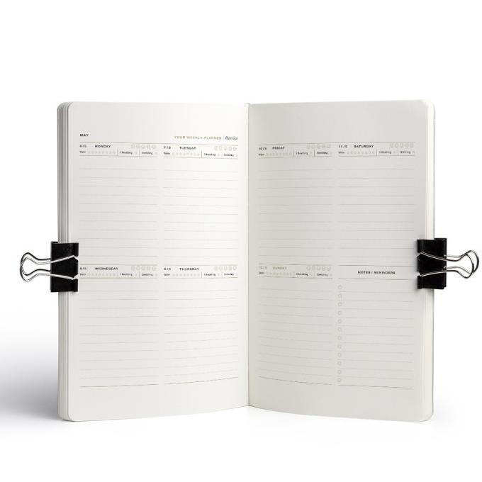 

NEW TERBARU A5 BROWN PLANNER 2024 BY PAPERMARK PACKING BAGUS
