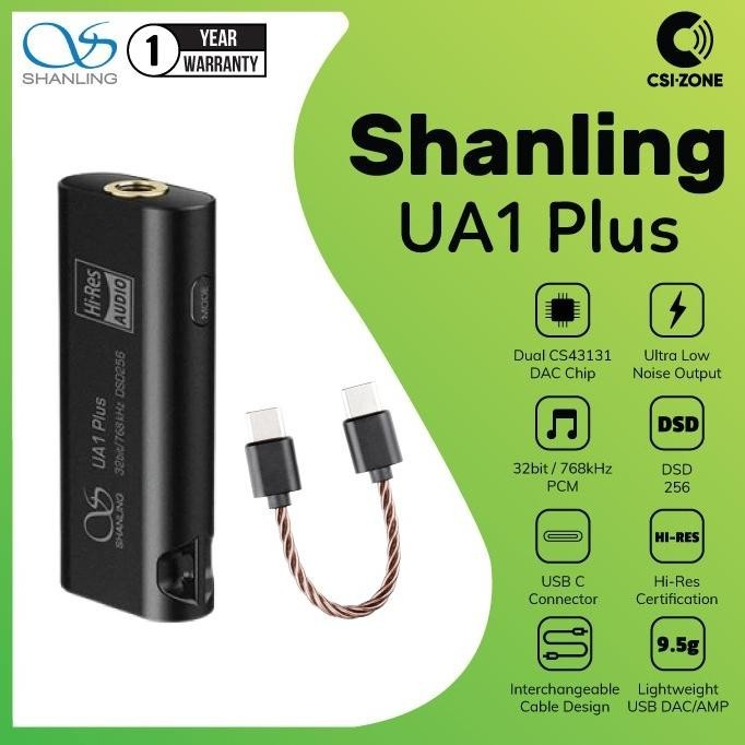 Shanling Ua1 Plus / Ua1+ Dual Cs43131 Portable Usb Dac / Amplifier