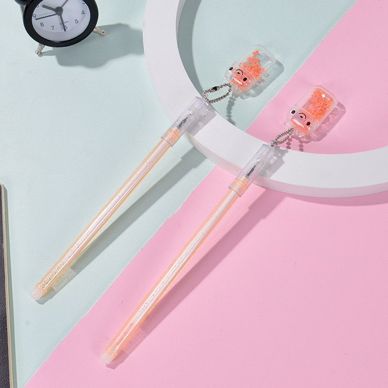 

MSBS Pulpen Gantungan Beruang Inpods Glitter Lucu Imut Pena Gel Karakter Bear Pen Dapat Dihapus Pulpen Gel Karakter 0.5mm Perlengkapan Sekolah Erasable Gel Pen