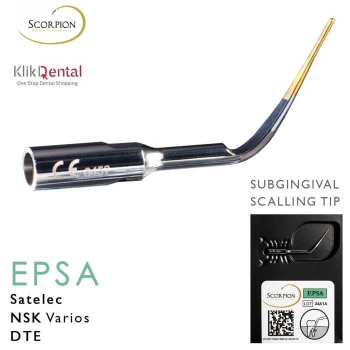 KLIK DENTAL SCORPION SCALER TIP PERIO ( EP ) FOR SATELEC / SKELER TIP