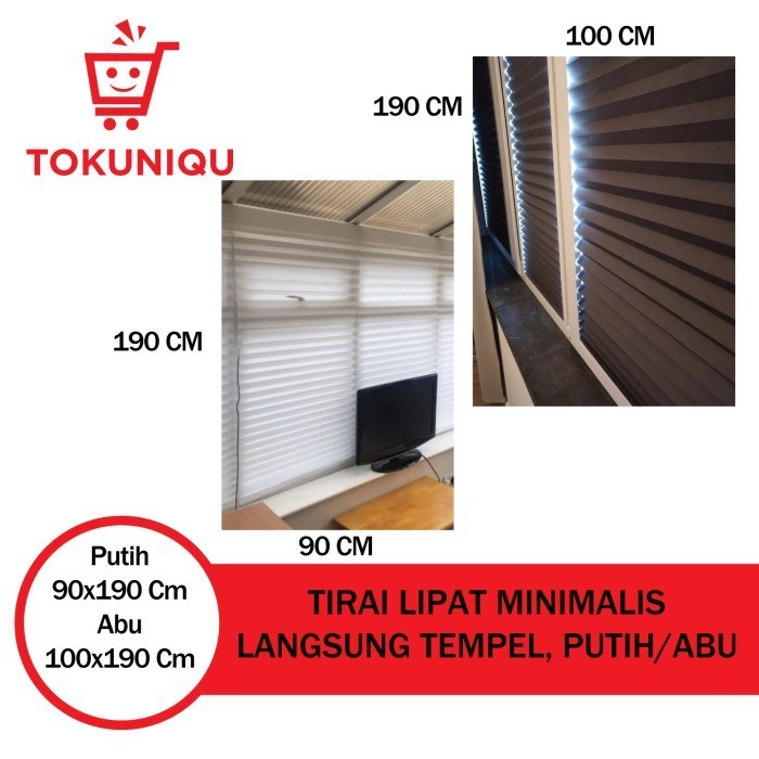 TIRAI LIPAT MINIMALIS LANGSUNG TEMPEL / VERTICAL BLIND SCHTS