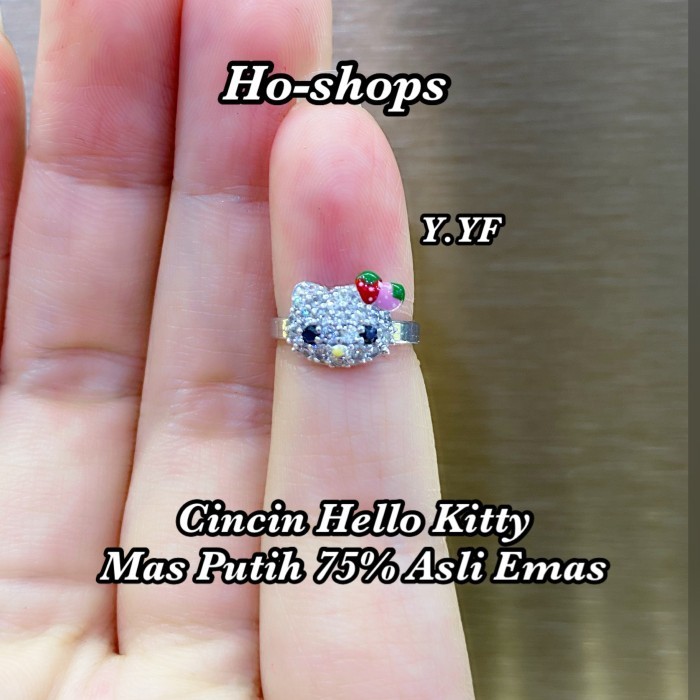 CINCIN ANAK MAS PUTIH KADAR 75% ASLI EMAS