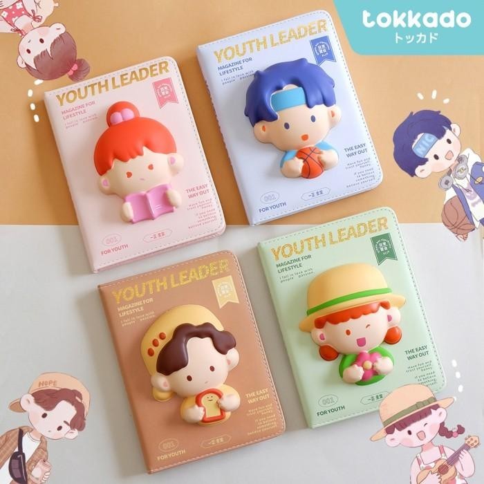 

Tokkado Youth Leader Squishy Notebook Agenda Buku Catatan Anak Lucu