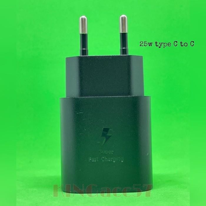 ADAPTOR CHARGER SAMSUNG TYPE C 25 WATT KEPALA CASAN SAMSUNG TYPE C ORI
