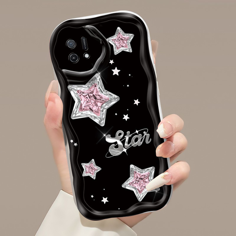 Casing Hp OPPO A16K OPPO A16E Case hp pola bintang ponsel Kesing paket penuh Casing anti-jatuh perli