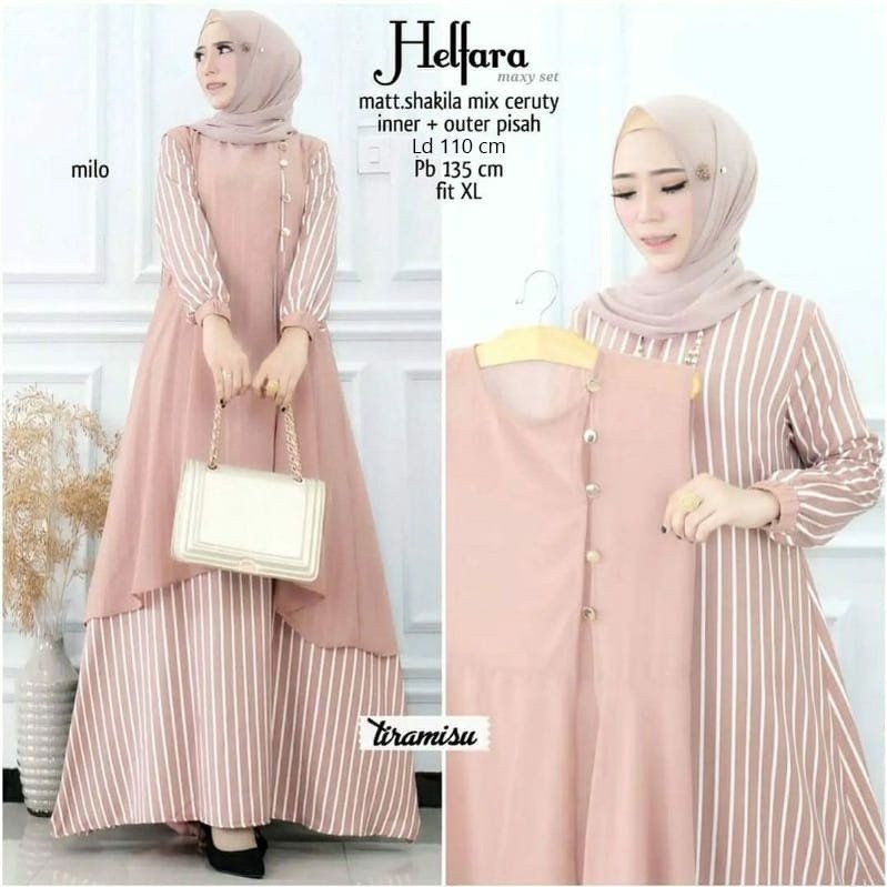 [Hot Produk] Asyila Maxi Bahan Katun Paris Pusat Pakaian Gamis Syari Dress Original Baju Muslim Wani