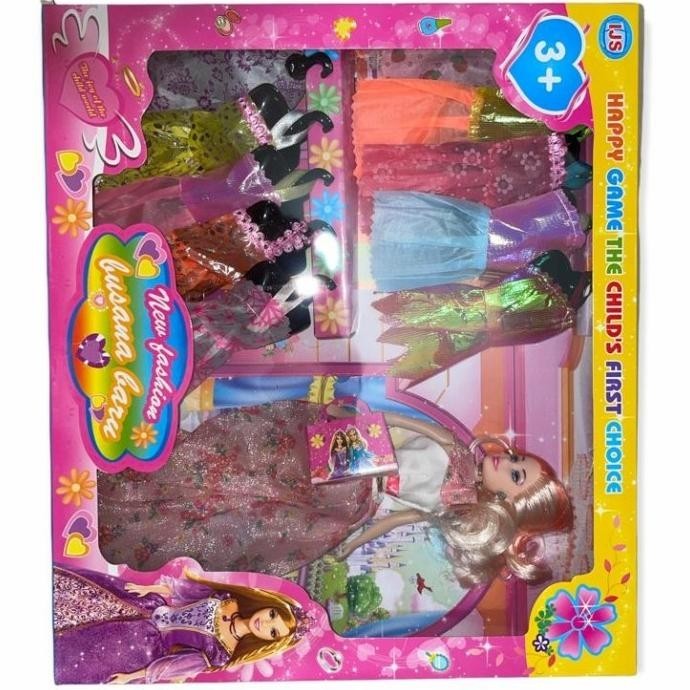 Mainan Boneka Perempuan 10 Baju / Mainan Anak Perempuan Cantik