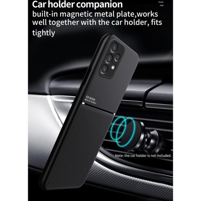 Kekinian Case Samsung A32 4G Case Magnetic IQS Design - Hitam