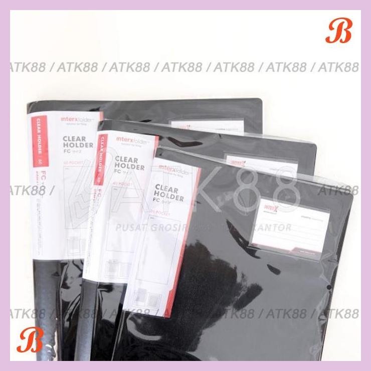 

| PGT | CLEAR HOLDER / DISPLAY BOOKS FOLIO 20 POCKETS - INTER X FOLDER