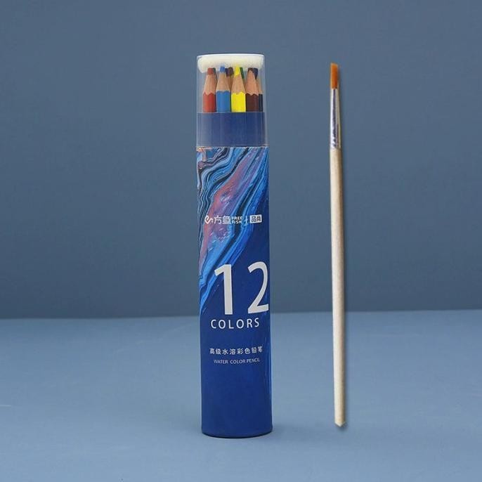 

Terbaru - Water Pencil / Color Professional Water Soluble color Pencil - 12Pen !!