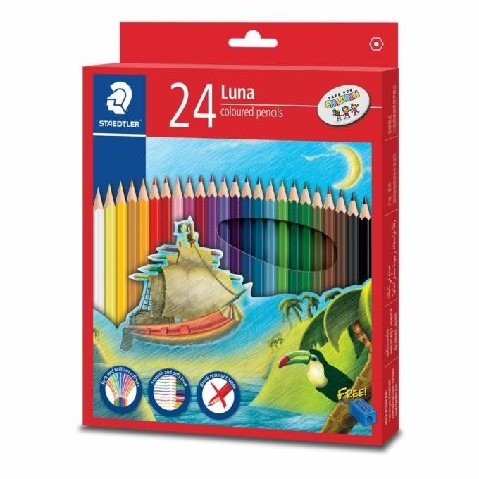 

New Pensil Warna Staedtler Luna 24 Warna Coloured Pencil