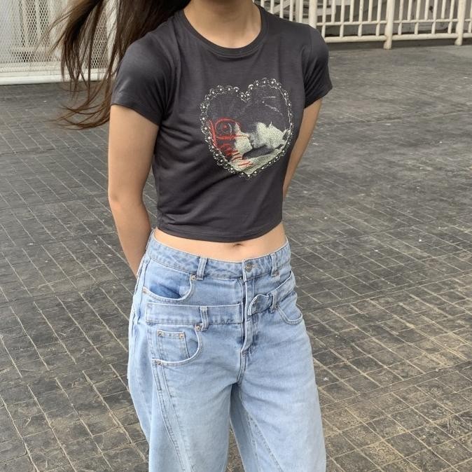 Rudebasic - Crop Lovers Baby Tee