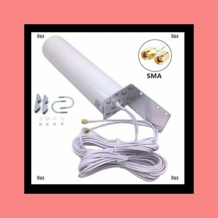 Antena Em 4G Lte Outdoor Plug - Sma Male/Guat Sinyal