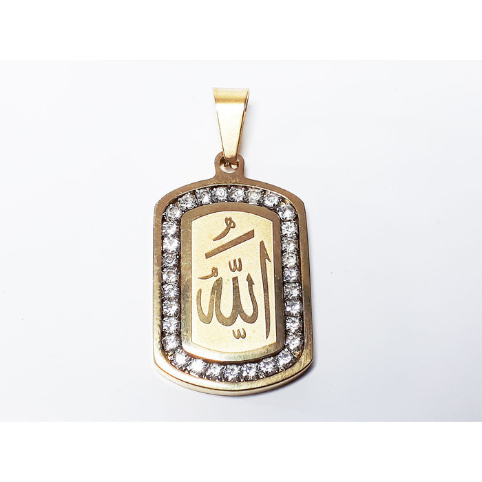 VEE LIONTIN TAUHID LAFADZ ALLAH MODEL 2 - LIONTIN TITANIUM PRIA WANITA