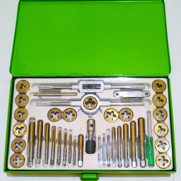 Tekiro Tap And Dies Set 40 Pcs Alat Senai Dan Tap Ulir Baut Ori Tekiro
