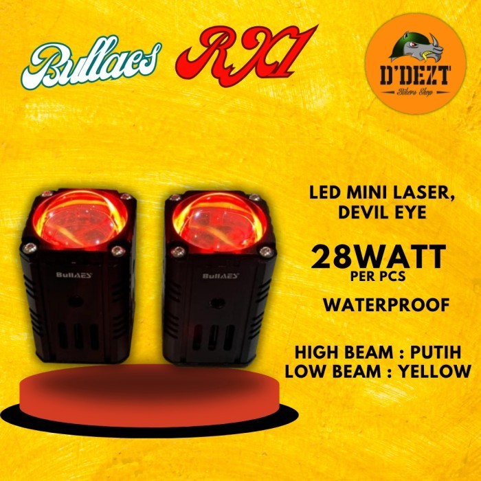 Ready BULLAES LAMPU LED MINI LASER BULLAES RX1 LED BULLAES RX-1 28 WATT 28W