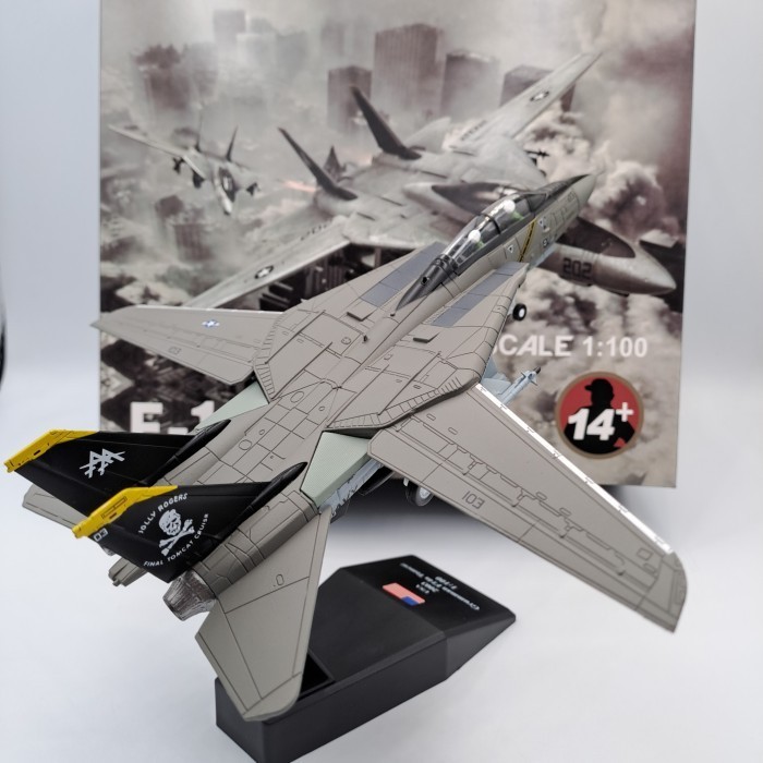 Diecast Pesawat F-14 Tomcat Skala 1:100