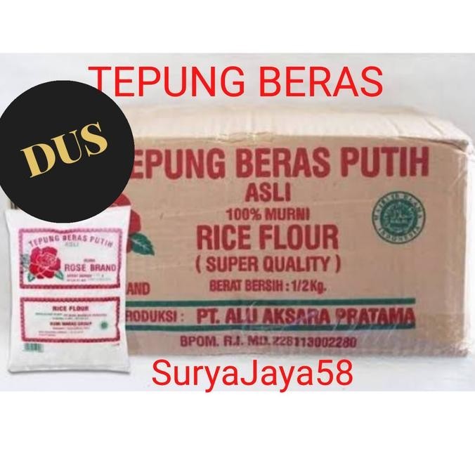 

Tepung Beras Rosebrand 500Gr|1 Dus Isi 20Pcs