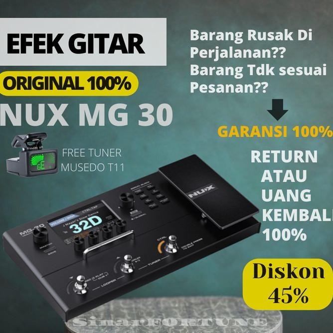 Efek Gitar Effect Effek Guitar Elektrik Gitar Listrik Nux Mg 30 Musik