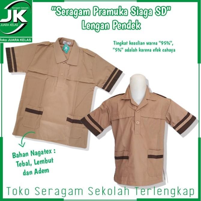 Baju Pramuka Siaga Pendek Laki/Perempuan - Seragam Pramuka Sd Tunas