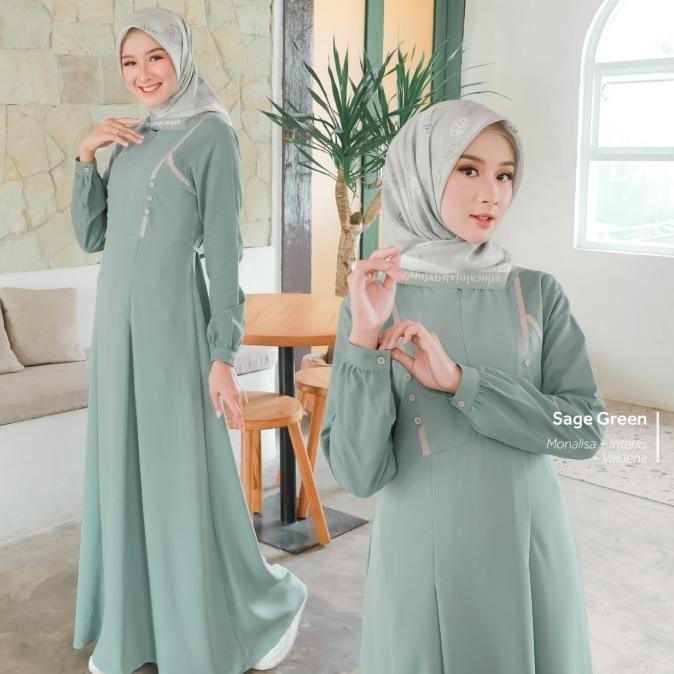 Gamis Ethica Ayumi 384 Sage Green