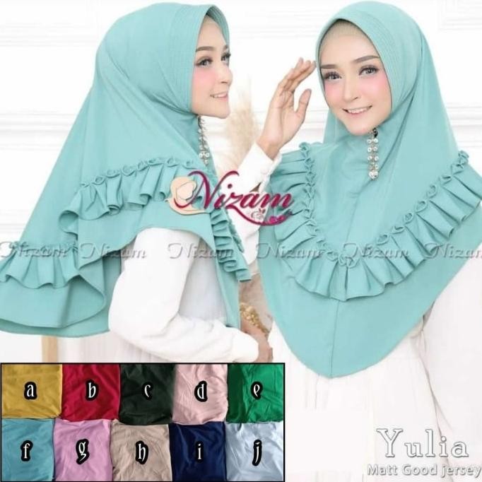 Jilbab Bergo Gotik Polos. Jilbab Nizam. Kerudung Instan Hijab Antem