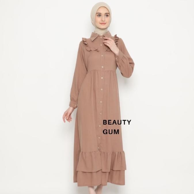 Setelan Gamis Ikatan Cinta Mocca/Gamis Muslim/Gamis Remaja Kekinian