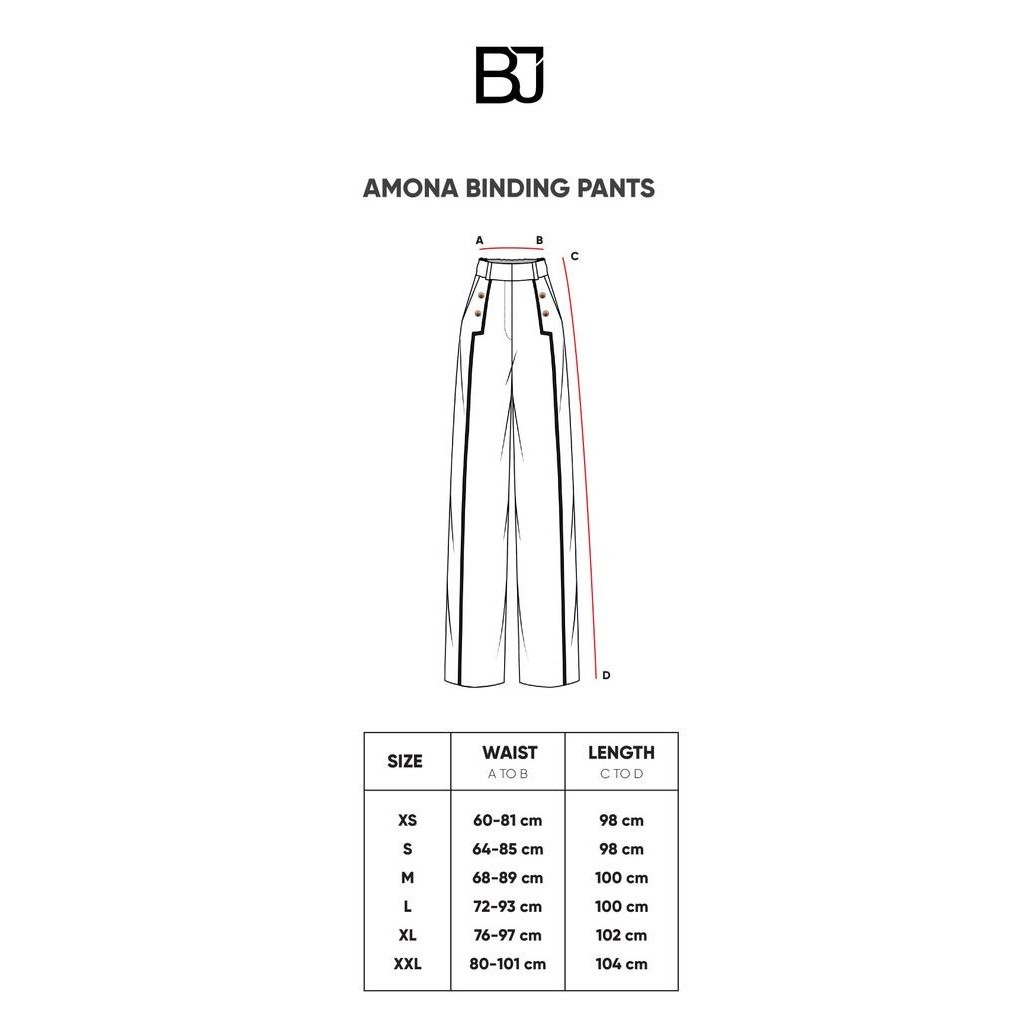 Benang Jarum - Amona Binding Pants - Cream