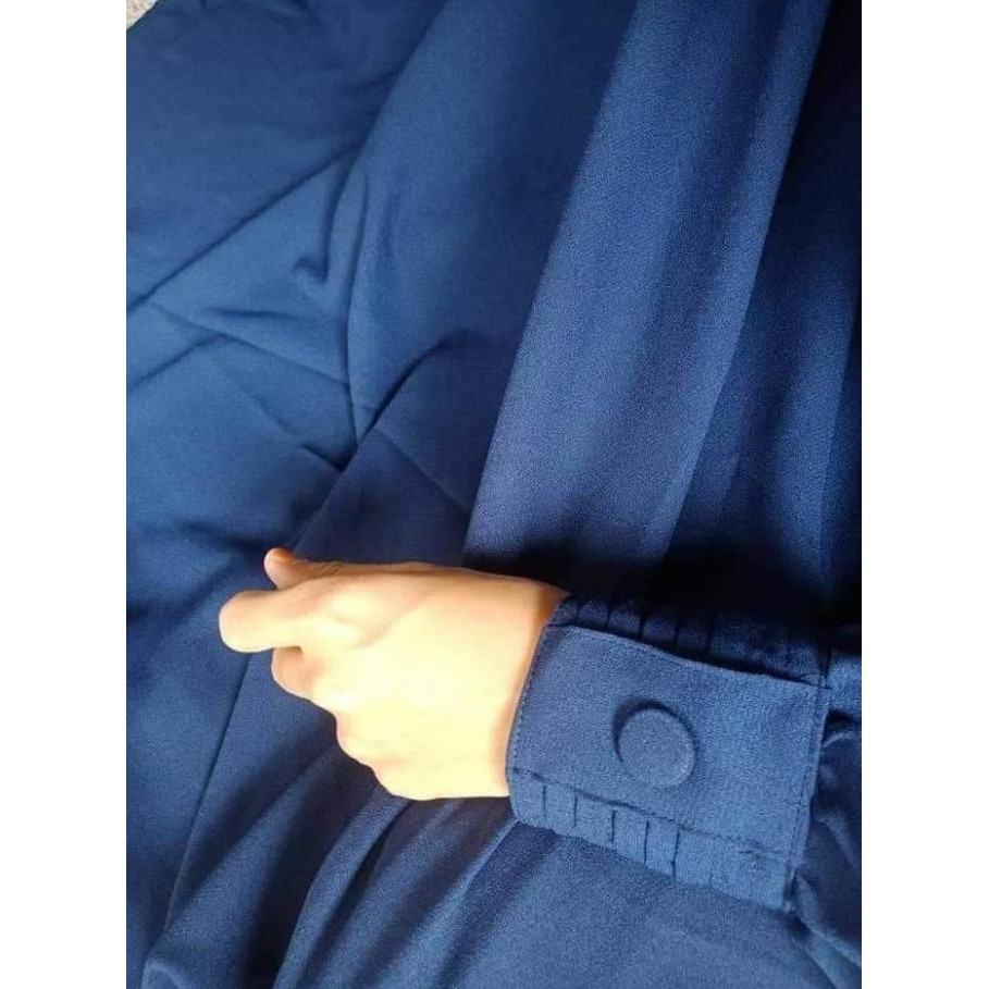 Gamis Navy Polos/Gamis Biru Polos/Gamis Hermosa/Gamis Polos/Gamis Payu