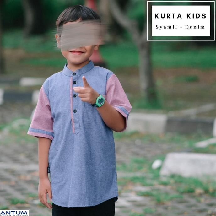 Kurta Kids Syamil Xs-Xl Antum Exclusive Moslem Wear Kurta Koko Anak