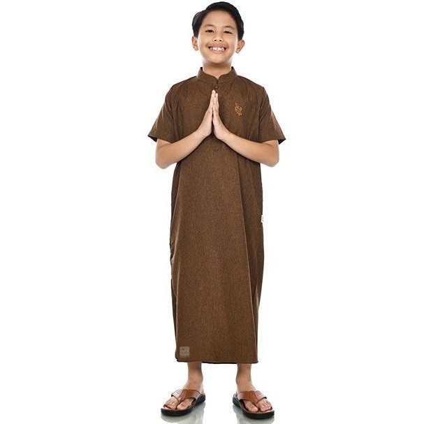 Gayalo - Jubah Gamis Anak Laki-Laki Katun Madinah Choco