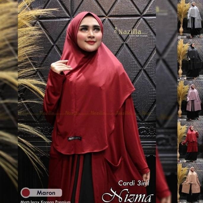 New Cardi 3 In 1 Nizma By Nazilla