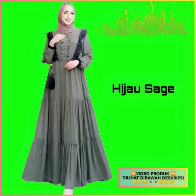 Baju Gamis Wanita Terbaru Nurma Jumbo Xl Xxl 3L 5L Maxi Dress Muslim