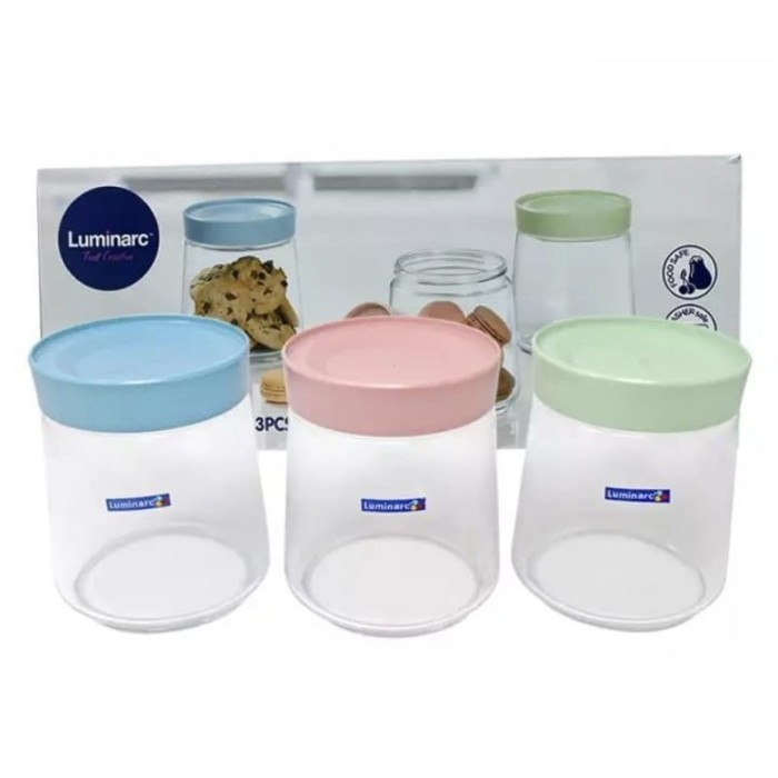 LUMINARC TOPLES JAR SET POT SWING 750ml - 3pcs