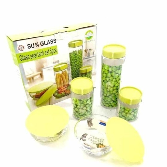 Toples kaca set ( isi 5 pcs )