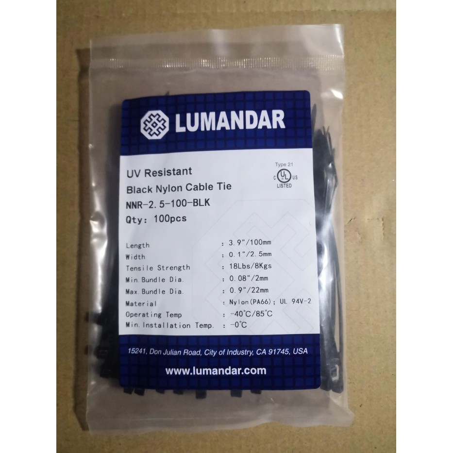 

Elock Uv Resistant Non Releasable Nylon Cable Tie Kabel Ties