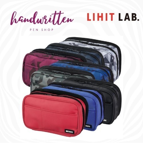 

Lihit Lab A-7555 Book Style Pen Case Double Zipper/ Tempat Pensil