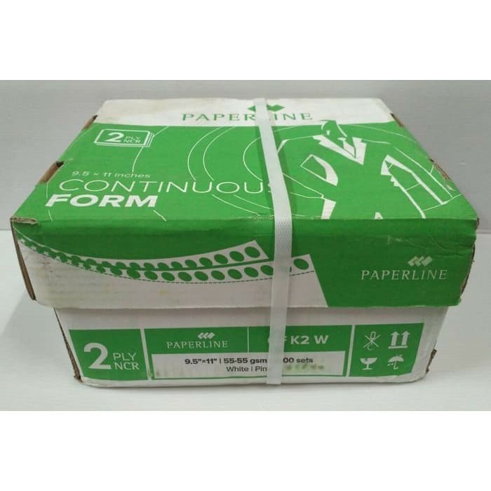 

Continuous Form 9.5 Inch X 11 Inch 2 Ply Bagdua Merk Paperline