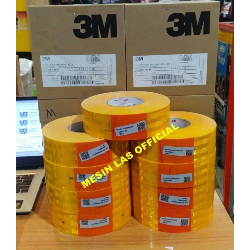 

3M Stiker Reflektor Scotlite Mobil 3M 983-71 Es Yellow Original Dishub