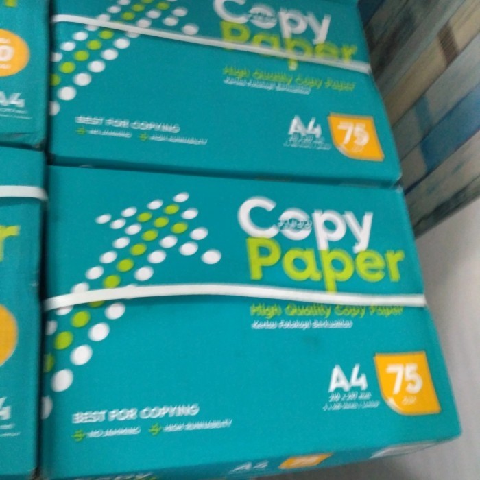 

Kertas Hvs Copy Paper A4 75 Gram - Box Isi 5 Rim.