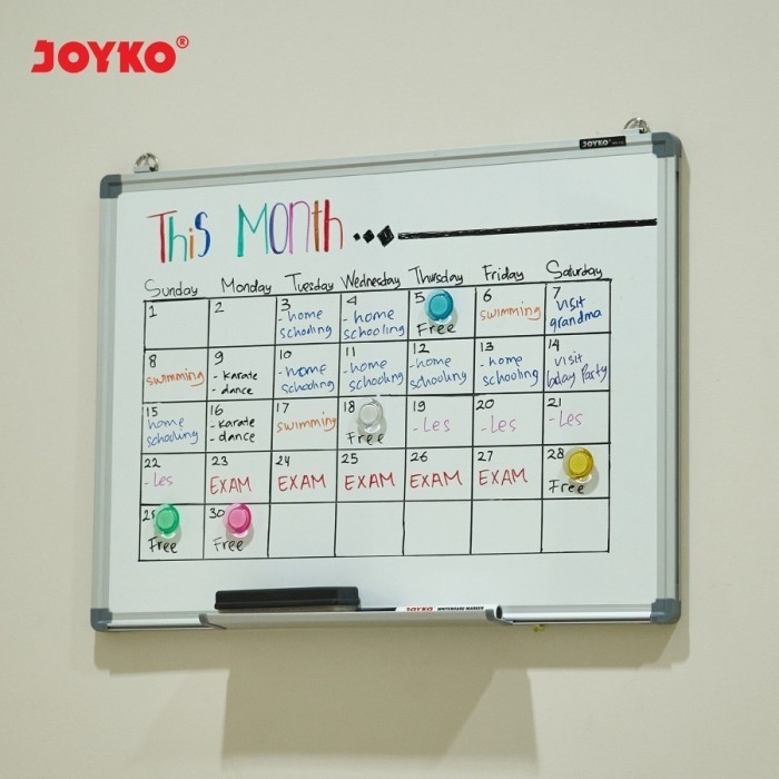 

Whiteboard Papan Tulis Putih Joyko Wb-120