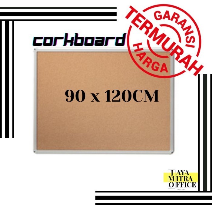 

Corkboard Papan Bludru Sakana 90 X 120 Polos Gantung