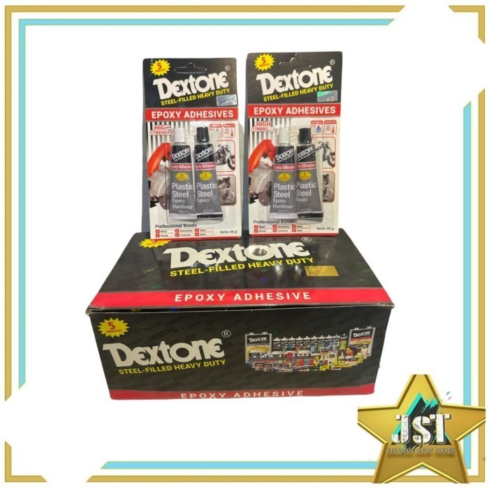 

Lem Besi Dextone 5 Menit Epoksi 48 Gram Perkotak Isi 12Pcs