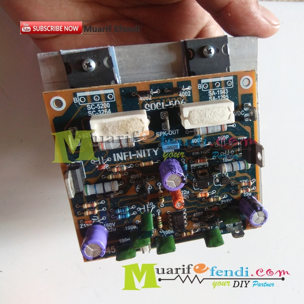 KIT POWER AMPLIFIER SOCL 506 SOCL506 1 SET FINAL MONO SUARA BENING