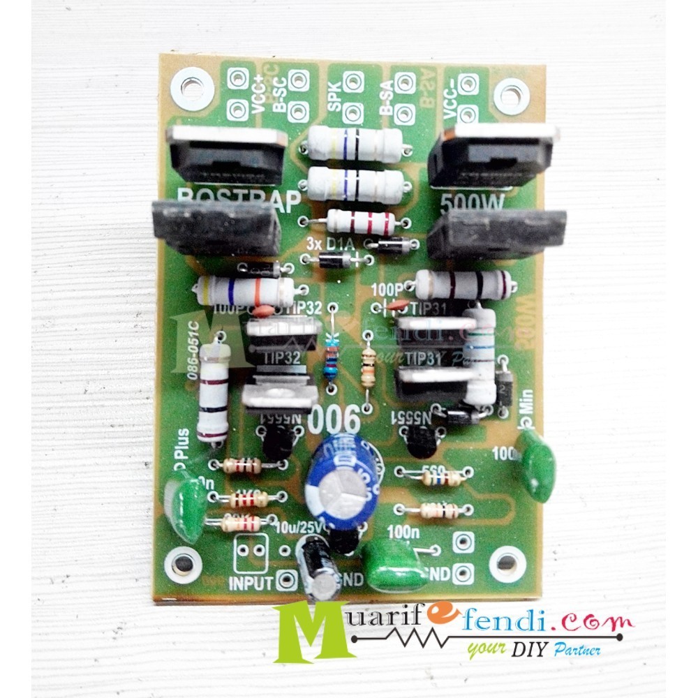 KIT Power Amplifier Micro TEF 500 watt Bostrap V2